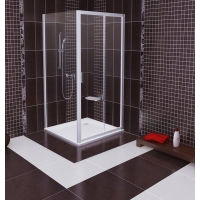 Стінка для душової кабінки Ravak BLIX BLPS - 80 Transparent, білий профіль, скло, 9BH40100Z1