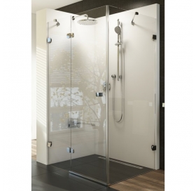 Прямокутна душова кабіна Ravak BRILLIANT BSDPS - 120x80 R Transparent, хром, безпечне скло,