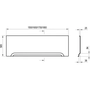 Панель фронтальная Ravak U 170 ST (XAU0000005)