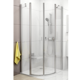 Кутова душова кабіна Ravak CHROME CSKK 4-80 Transparent, профіль сатин, безпечне скло, 3Q140