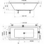 Ванна акрилова прямокутна Ravak Formy 01 Slim 170х75 см C691300000