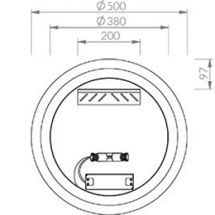 Зеркало Ravak ORBIT I 500 с LED подсветкой