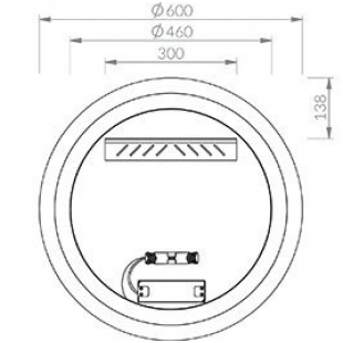 Зеркало Ravak ORBIT I 600 с LED подсветкой