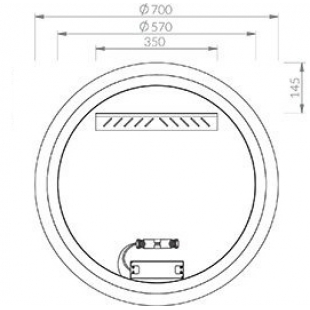 Зеркало Ravak ORBIT I 700 с LED подсветкой