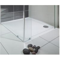 Піддон для душових кабін Ravak PERSEUS 100 PRO Chrome, квадратний, мармур литий, XA04AA01010