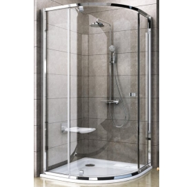 Кутова душова кабіна Ravak PIVOT PSKK 3 - 90 Transparent, скло, полірований алюміній, 37677C00Z
