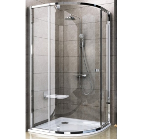 Кутова душова кабіна Ravak PIVOT PSKK 3 - 100 Transparent, полірований алюміній, 376AAC00Z1