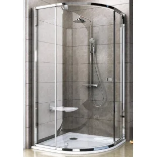 Душова штора Ravak PIVOT PSKK 3 - 100 Transparent, кутова, скло, сатин, 376AAU00Z1