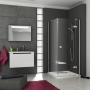 Стінка для душової кабінки Ravak SMARTLINE SMPS - 80 L Transparent, фурнітура хром, безпечне скло