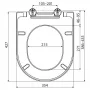 Сиденье для унитаза Ravak Uni Chrome, дюропласт, микролифт, с креплением, X01549