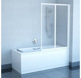 Шторка для ванны Ravak VS2 - 105 RAIN белый профиль, 796M010041