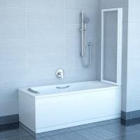 Шторка для ванны Ravak VS2 - 105 TRANSPARENT белый профиль, 796M0100Z1