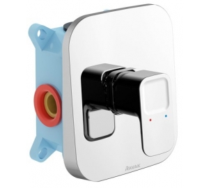 Смеситель скрытого монтажа Ravak 10* без переключателя для R-box TD 066.00, X070071