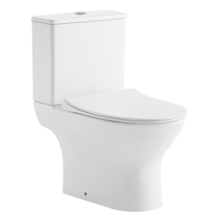 Унітаз компакт Ravak WC CONCEPT SLIM Combi RimOff  із сидінням дюропласт soft-close, RKUM100010