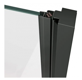 Душові двері Ravak Cool COSD 1- 90 Transparent, Чорний, безпечне скло, X0VV70300Z1