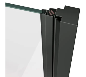 Душевые двери Ravak Cool COSD 1- 90 Transparent, Чёрный, безопасное стекло, X0VV70300Z1