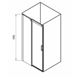 Душові двері Ravak Matrix MSD2-120 L сатин+Transparent, 0WLG0U00Z1