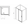 Душевой уголок Ravak Matrix MSDPS-120/90 L полированный алюминий+Transparent, 0WLG7C00Z1