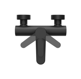 Смеситель для ванны настенный Ravak Puri black X070185