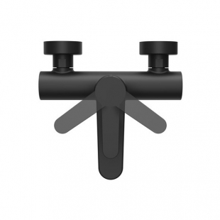 Смеситель для ванны настенный Ravak Puri black X070185