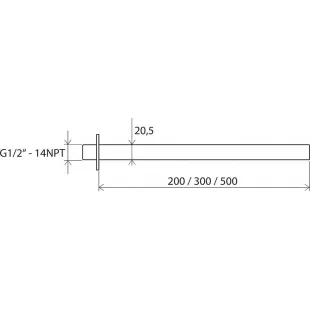 Кронштейн для верхнього душу 20 см Ravak 703.00, X07P178