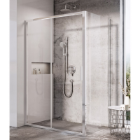 Стінка для душової кабінки Ravak BLIX Slim BLSPS-90, полірований алюміній + TRANSPARENT, X9BM70C00Z