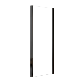 Бокова стінка Ravak SLPS-90 BRIGHT Чорний матовий, безпечне скло, RKUC500024