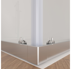 Душова кабіна квадратна Ravak SLRV2-90 Transparent, алюміній, безпечне скло, RKUC500028