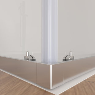 Душова кабіна квадратна Ravak SLRV2-90 Transparent, алюміній, безпечне скло, RKUC500028