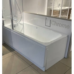 Комплект: Ванна акрилова прямокутна + Панель Фронтальна + Панель Бічна + Ніжки для ванни + Кріплення для панелі + Штора для ванни Ravak CHROME 170 C741000000K