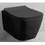 Rostriks Uno Corta Black matte унітаз безободковий із сидінням дюропласт soft-close