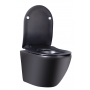 Комплект: Инсталляция Roca Duplo WC Nova Black matt (A89P420020) Roca + Унитаз Qtap Robin Rimless с крышкой (A89P420020+QT1333046ENRMB)