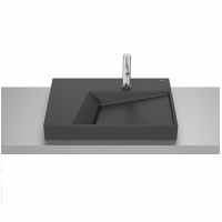 Умивальник керамічний Roca Horizon 600x420 мм Black matt A32727608B