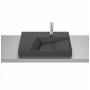 Умивальник керамічний Roca Horizon 600x420 мм Black matt A32727608B