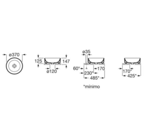 Умывальник Roca Ona 370 A32768J000