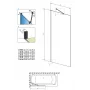 Шторка для ванни RADAWAY Idea Black PNJ Frame 50, 10001050-54-56