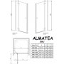 Душові двері RADAWAY Almatea DWJ 90 L/R, 31002-01-01N L / 31102-01-01N R
