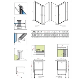 Душова кабіна RADAWAY Eos KDJ (90x90) 37503-01-01NR