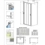 Душова кабіна RADAWAY Evo DW+S (100/100) 335100-01-01 + 336100-01-01
