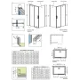 Душова кабіна RADAWAY Idea Black KDJ (110/110) 387041-54-01R + 387053-54-01L