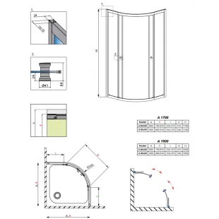 Душова кабіна RADAWAY Premium A (80x80) 30413-01-01