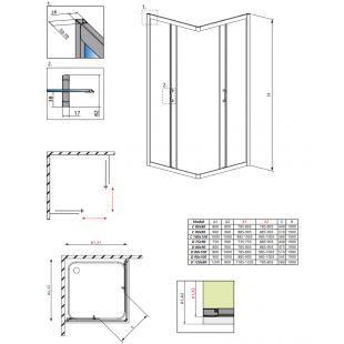 Душевая кабина RADAWAY Premium Plus D (100x80) 30434-01-01N