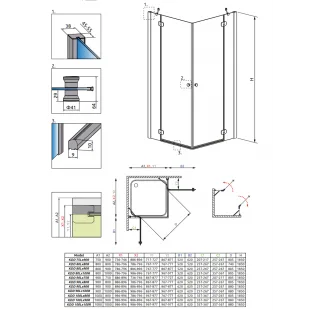 Душевая кабина RADAWAY Torrenta KDD (100x100) 32272-01-01N