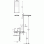 Душевая система скрытого монтажа с термостатом Tres Block system, черный матовый, 20735202NM