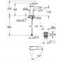 Одноважільний змішувач для раковини Grohe Cubeo M-розміру 1017572430