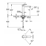 Однорычажный смеситель для раковины Grohe Cubeo XL-размера 1017292430