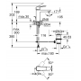 Одноважільний змішувач для раковини Grohe Cubeo M-розміру 1017490000