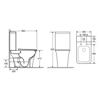 Унітаз-компакт IMPRESE ELANTA Rimless сидіння Duroplast Slim slow-closing i11545