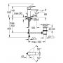 Одноважільний змішувач для раковини Grohe Cubeo S-розміру 1016940000