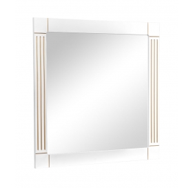 Зеркало Aqua Rodos Роял белый цвет 100 см патина золото АР000000798